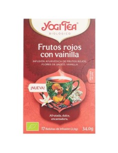 Infusión Ecológica Frutos Rojos y Vainilla 17 bolsitas | Yogi Tea