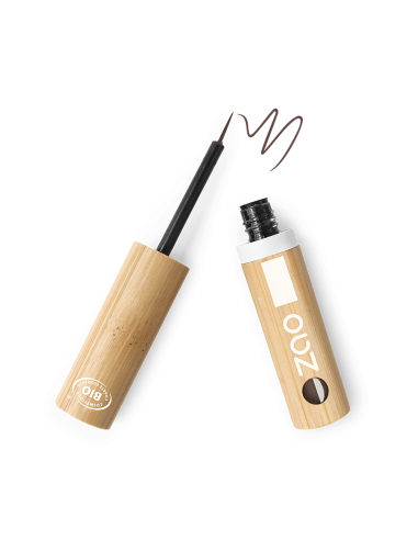 Eyeliner Pinceau Ecologique 071 Brun Foncé - ZAO | EKIEKO