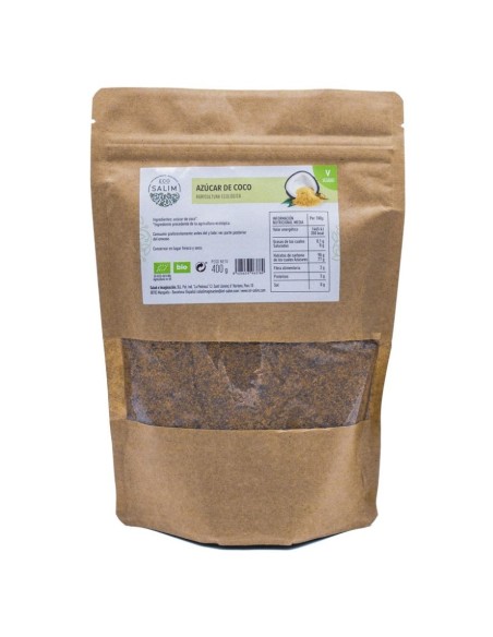 Zucchero di cocco biologico 400g | Dolcificante naturale Eco-Salim
