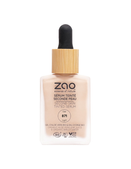 Color Serum Second Skin 871-Clair - ZAO Make Up | EKIEKO