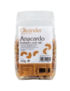Bio geröstete Cashewnüsse mit Salz 150g | Natural Oleander Bio Snack