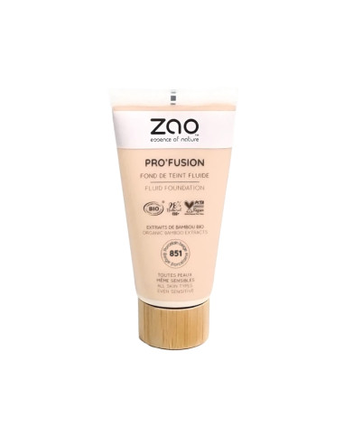 Pro'fusion Fluid Makeup 851 Porcelain Beige - ZAO | EKIEKO