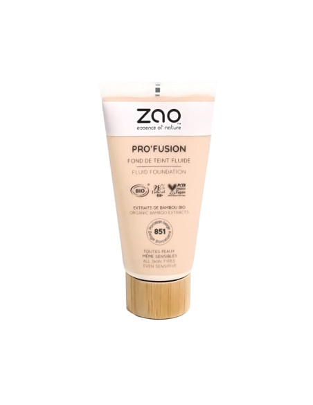 Pro'fusion Fluid Makeup 851 Porcelain Beige - ZAO | EKIEKO