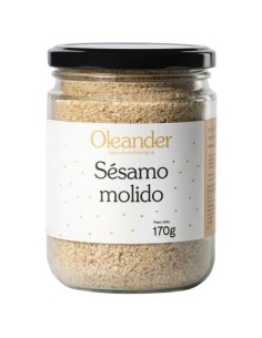 Bio gemahlener Sesam 170g : Natürliche Quelle von Kalzium und pflanzlichem Eiweiß Oleander