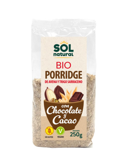 Porridge Chocolate Avena Trigo Sarraceno Eco 250g Solnatural | EKIEKO