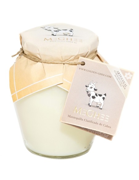 Ghee Meghee Geklärte Ziegenbutter 370ml | Golden Artisan Ghee