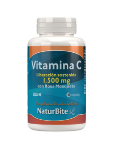Vitamina C 1500mg 90tabl NaturBite - Suplemento concentrado | EKIEKO