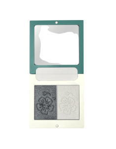 Dúo Sombras DYP 105 Azul Gris Satinado / Plata | EKIEKO