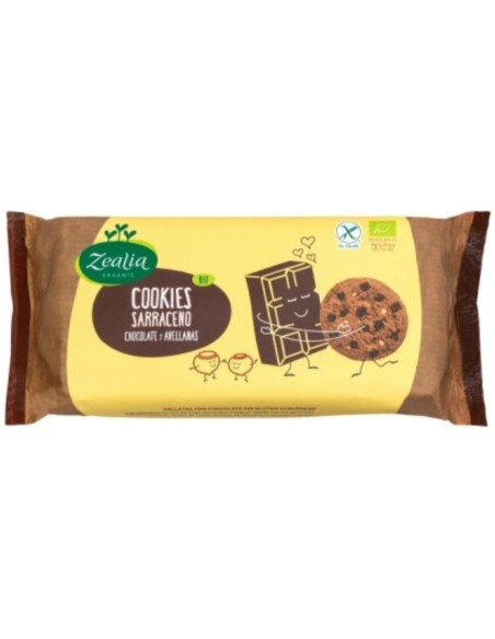 Gluten Free Chocolate Hazelnut Buckwheat Cookies Bio 130g | Zealia