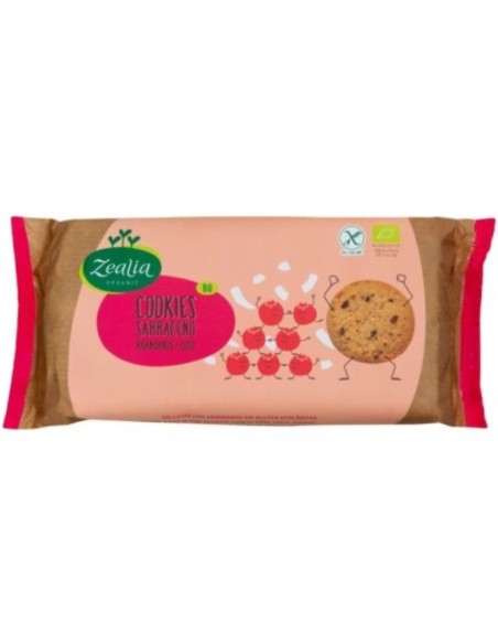 Biscuits de sarrasin bio sans gluten aux myrtilles et à la noix de coco 130g | Zealia