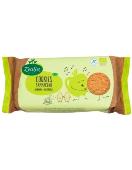 Organic Buckwheat Apple and Almond Cookies Gluten Free Bio 130g | Zealia