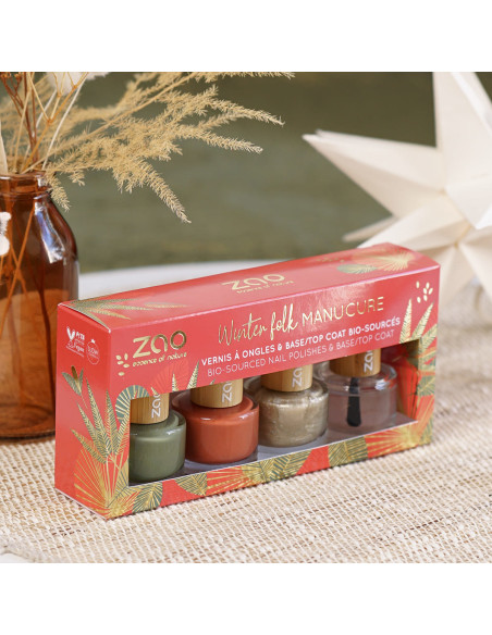 Cofre Esmaltes Manicura Winter Folk - ZAO Make Up | EKIEKO