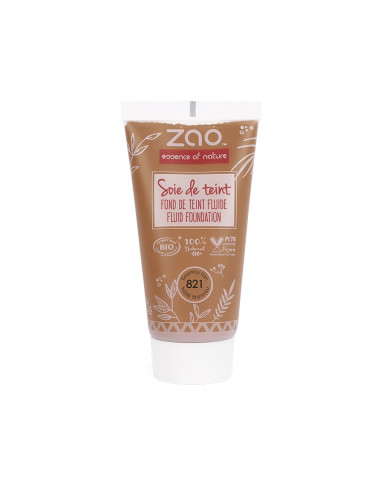 Zao Recarga Maquillaje Fluido 821 Hâlé Tiramisú | EKIEKO