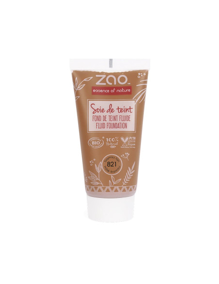 Zao Recarga Maquillaje Fluido 821 Hâlé Tiramisú | EKIEKO