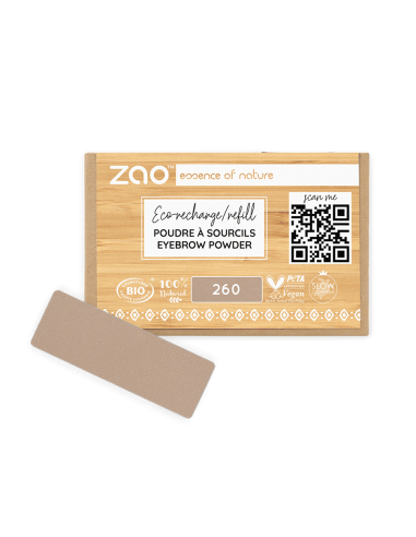 Zao Recarga Polvo de Cejas 260 Rubia | EKIEKO