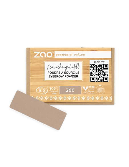 Zao Recarga Polvo de Cejas 260 Rubia | EKIEKO