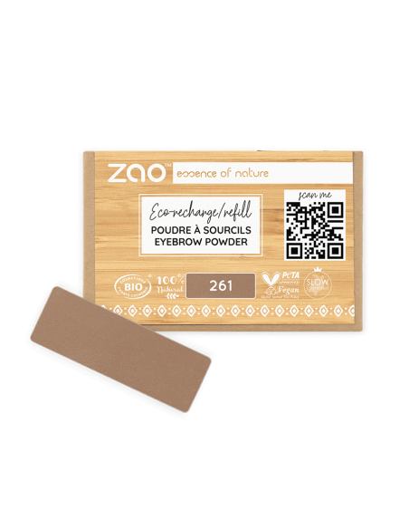 Zao Recarga Polvo de Cejas 261 Castaña | EKIEKO