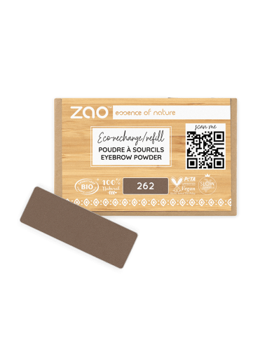 Zao Recarga Polvo de Cejas 262-Morena | EKIEKO