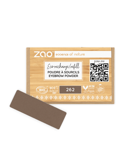 Zao Recarga Polvo de Cejas 262-Morena | EKIEKO