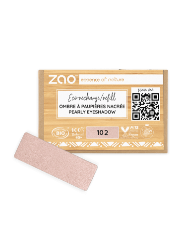 Zao Recarga Sombra Nacarada 102-Beige Rose | EKIEKO