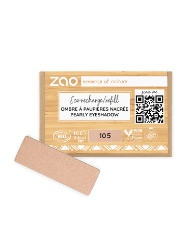 Zao Recarga Sombra Nacarada 105 Sable Doré | EKIEKO