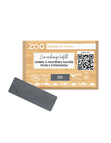 Zao Recarga Sombra Nacarada 110 Gris Metal | EKIEKO