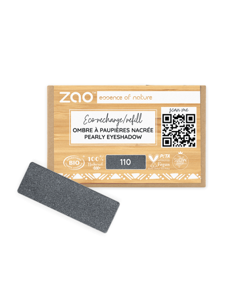 Zao Recarga Sombra Nacarada 110 Gris Metal | EKIEKO