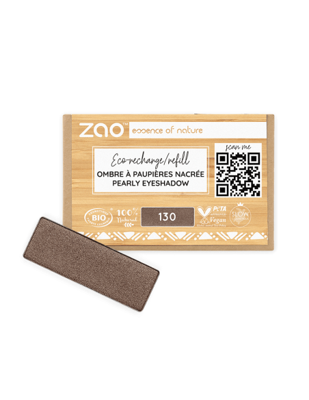 Zao Recarga Sombra Nacarada 130 Marrón Profond | EKIEKO