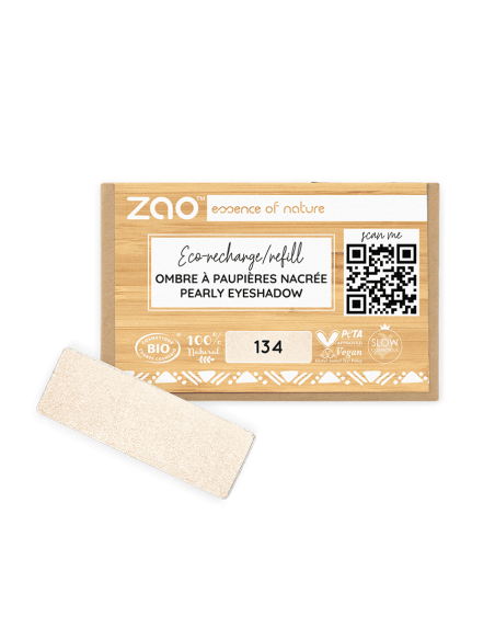 Sombra recarga nacarada 134 Perle Doré - ZAO Make Up | EKIEKO