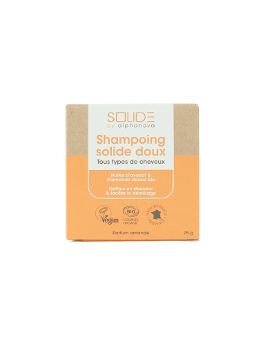 Champú Sólido Aguacate y Almendra 75 gr - Alphanova | EKIEKO