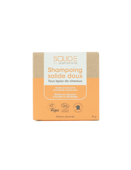 Champú Sólido Aguacate y Almendra 75 gr - Alphanova | EKIEKO