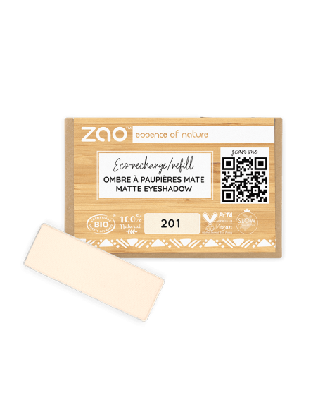 Zao Recarga Sombra Mate 201 Ivoire | EKIEKO