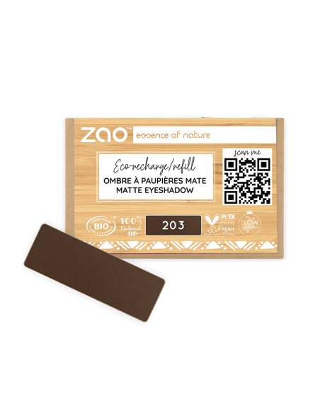 Zao Recarga Sombra Mate 203 Brun Foncé | EKIEKO
