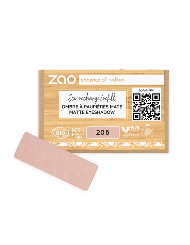 Zao Recarga Sombra Mate 208 Nude Rose | EKIEKO