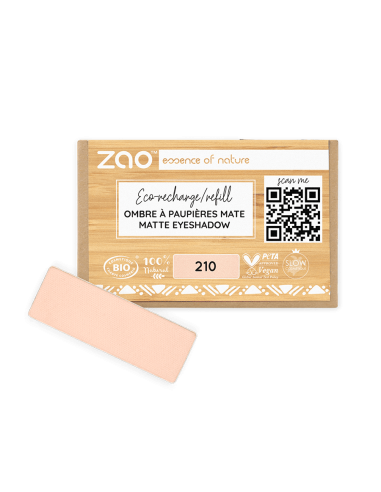 Sombra Recarga Mate 210 Rose Pêche - ZAO Make Up | EKIEKO