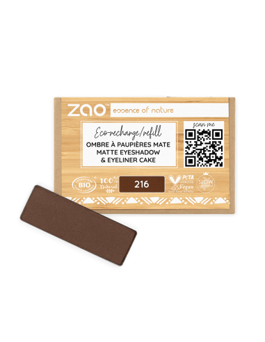 Zao Recarga Sombra Mate 216-Brun - ZAO Make Up | EKIEKO
