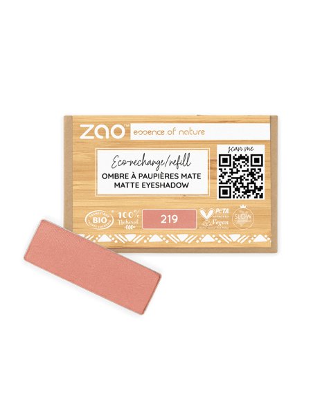 Sombra Recarga Mate 219 Rose Terracotta - ZAO Make Up | EKIEKO