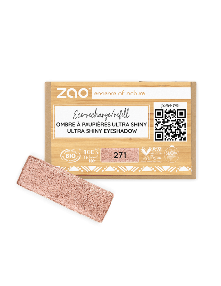 Zao Recarga Sombra Ultra Shiny 271 Cuivre Rosé | EKIEKO