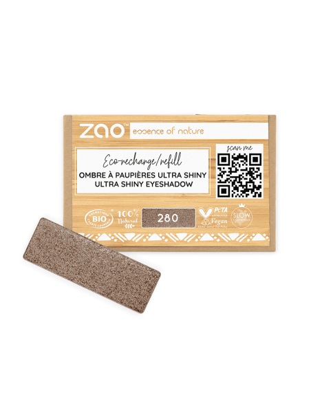 Sombra Recarga ZAO Ultra Shiny 280 Cacao Satin | EKIEKO
