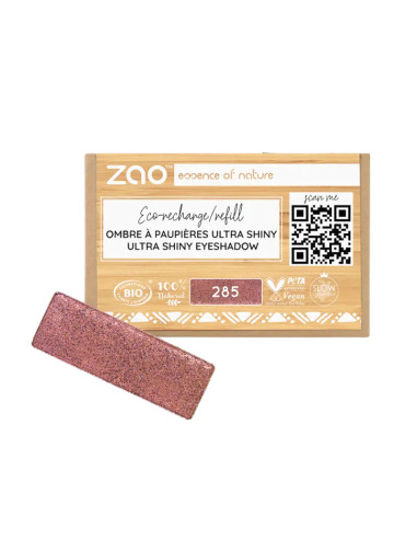 Zao Recarga Sombra Ultra Shiny 285 Metal Rose | EKIEKO