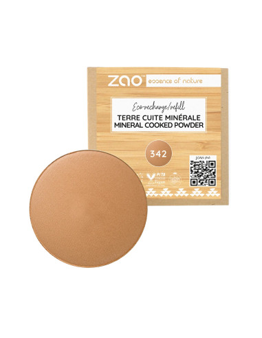 Zao Recarga Terracota Bio 342 Caramel Cuivré | EKIEKO