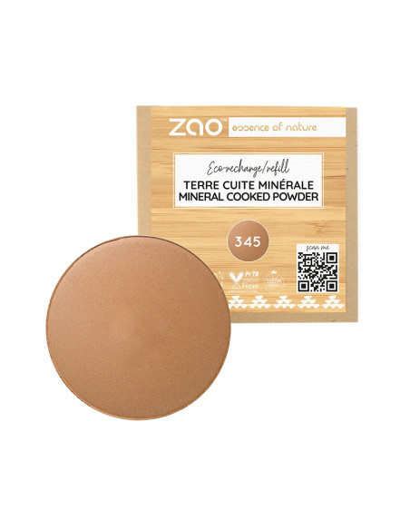 Zao Recarga Terracota Bio 345 Chocolat au Lait | EKIEKO