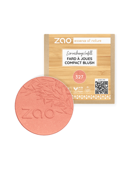 Zao Recarga Colorete Compacto 327 Rose Corail | EKIEKO
