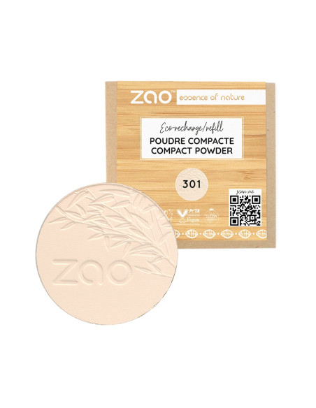 Zao Recarga Polvo Compacto 301 Ivoire | EKIEKO