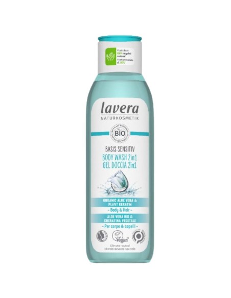 Basis Sensitive 2 in 1 Shower Gel and Shampoo 250ml | Lavera