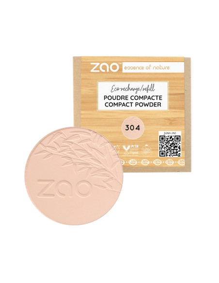 Zao Recarga Polvo Compacto 304 Cappuccino | EKIEKO