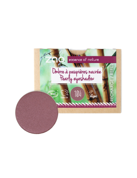 Sombra recarga nacarada 104-Grenat - ZAO Make Up | EKIEKO