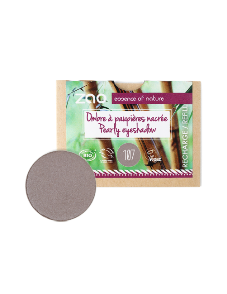 Sombra Nacarada Recarga 107 Brun Gris - ZAO Make Up | EKIEKO