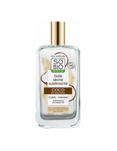 Huile sublimatrice de noix de coco bio 100ml | So'Bio Étic