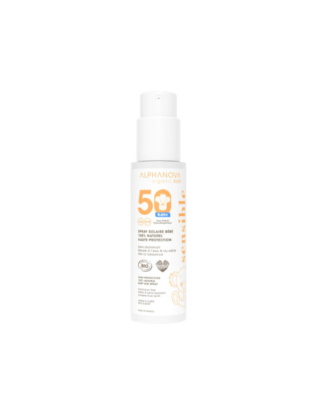 Spray Solar Bebé Bio SPF50 100g - Alphanova | EKIEKO